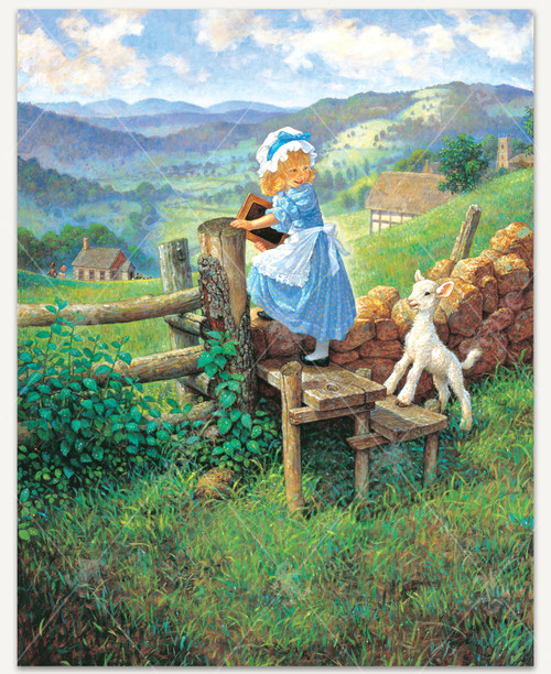 Mary Had A Little Lamb, a traditional puzzle - Stave Puzzles