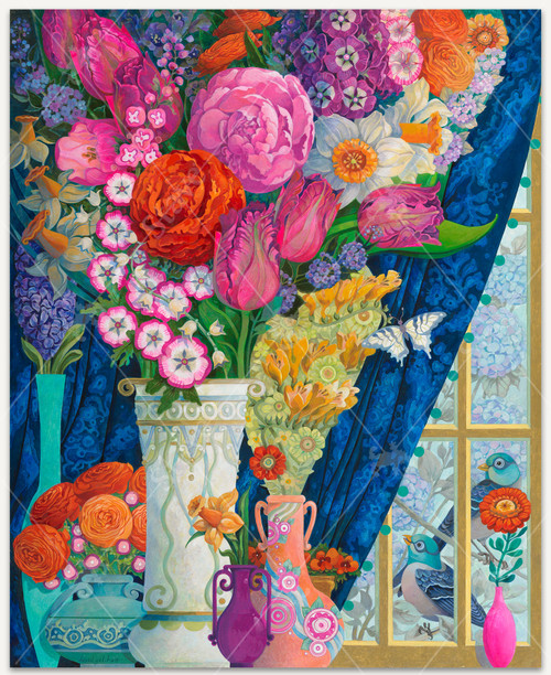 Floral Fusion Jigsaw Puzzle | Stave Puzzles