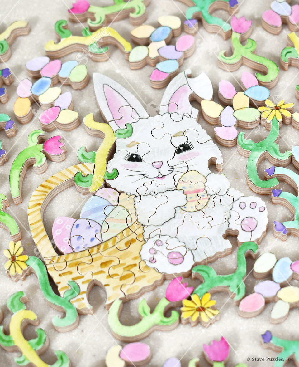 Handmade Wooden Jigsaw Puzzle - At Home