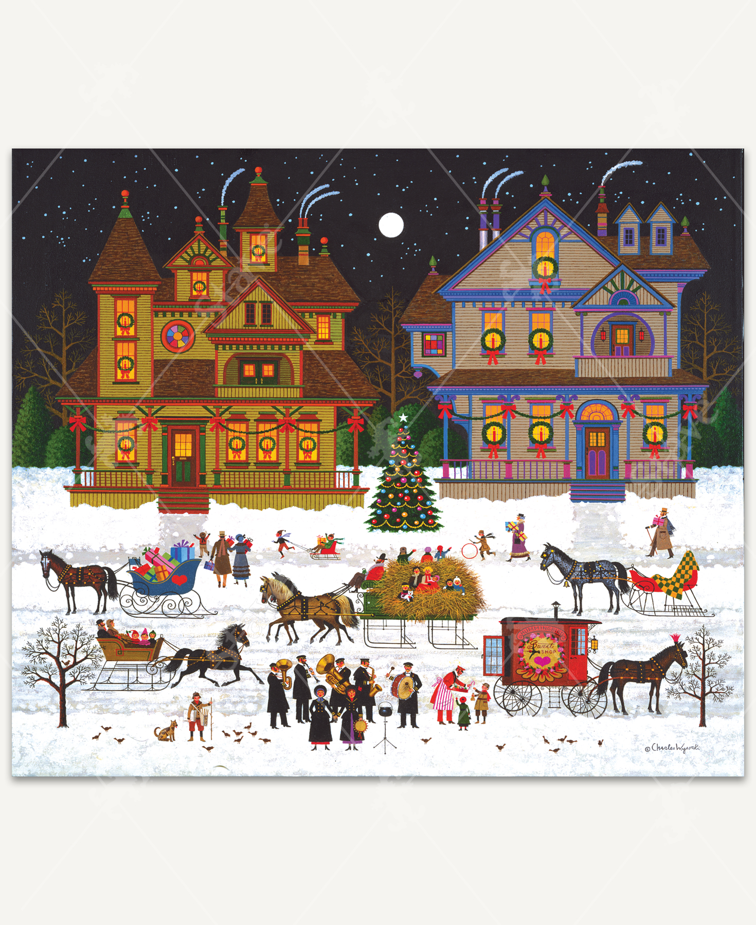 Victorian Christmas, a traditional puzzle - Stave Puzzles