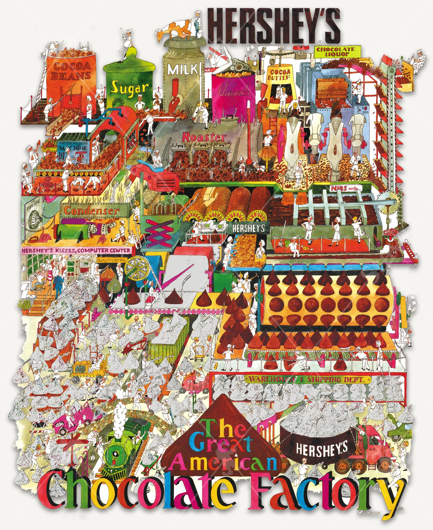 The Great American Chocolate Factory Jigsaw Puzzle | Stave Puzzles