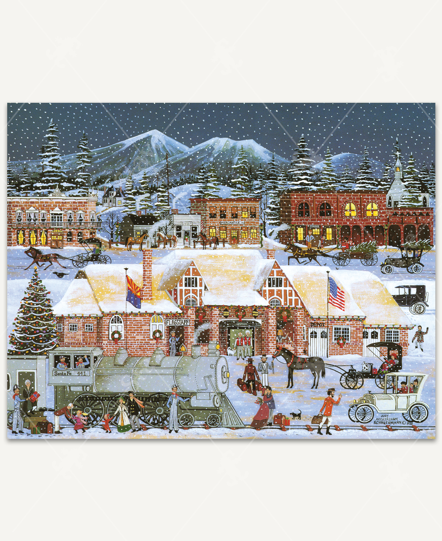 Coming Home For Christmas, a traditional puzzle - Stave Puzzles
