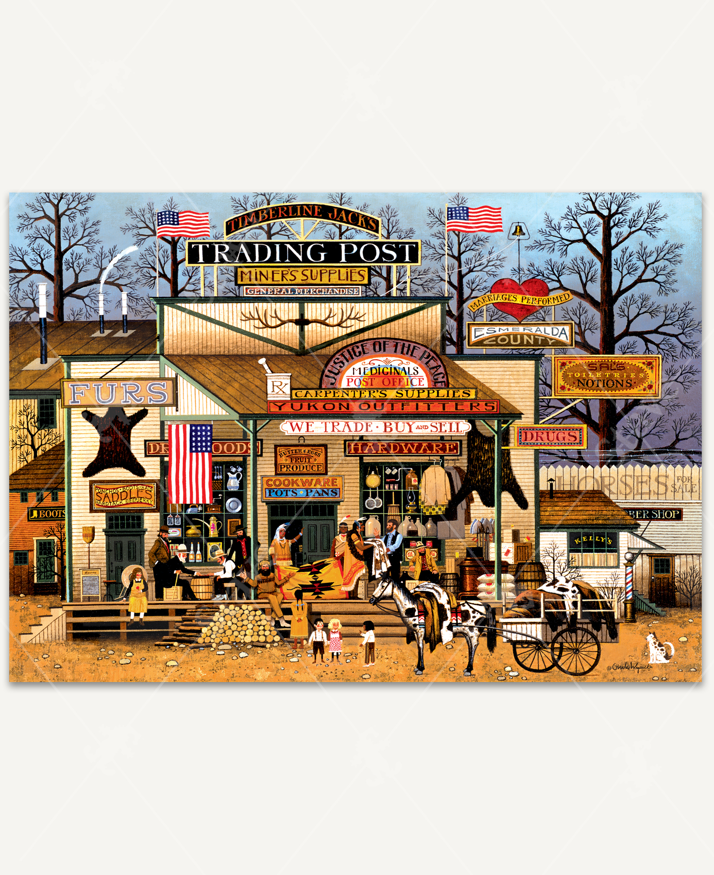 Timberline Jack's, a traditional puzzle - Stave Puzzles
