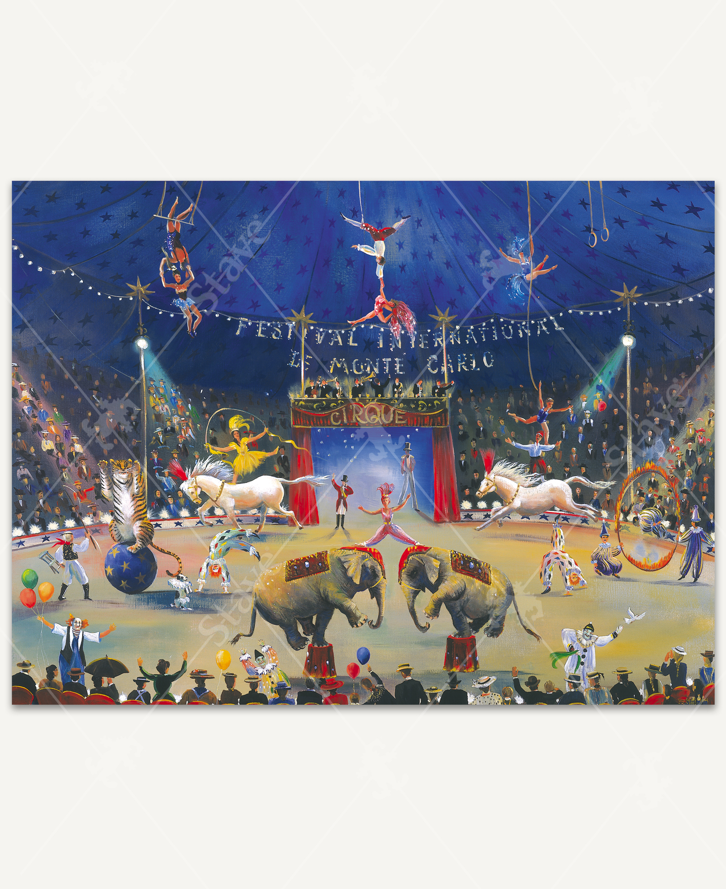 Monte-Carlo Circus Festival, a traditional puzzle - Stave