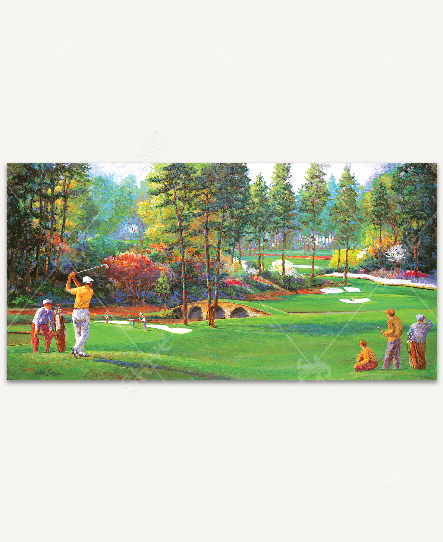 Eleventh Hole At Augusta, a traditional puzzle - Stave Puzzles