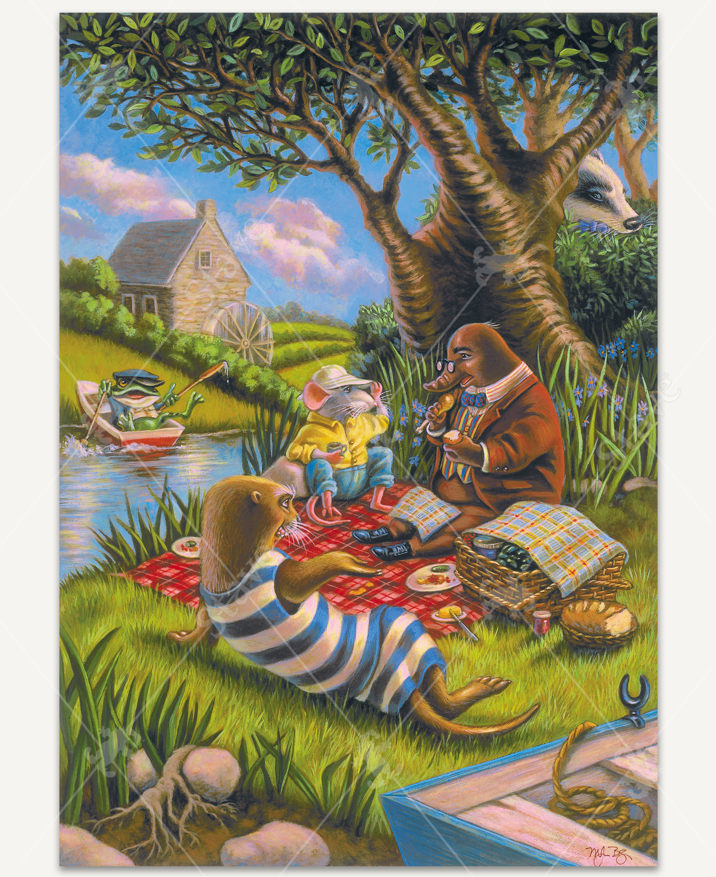 Wind In The Willows Picnic, a traditional puzzle - Stave Puzzles