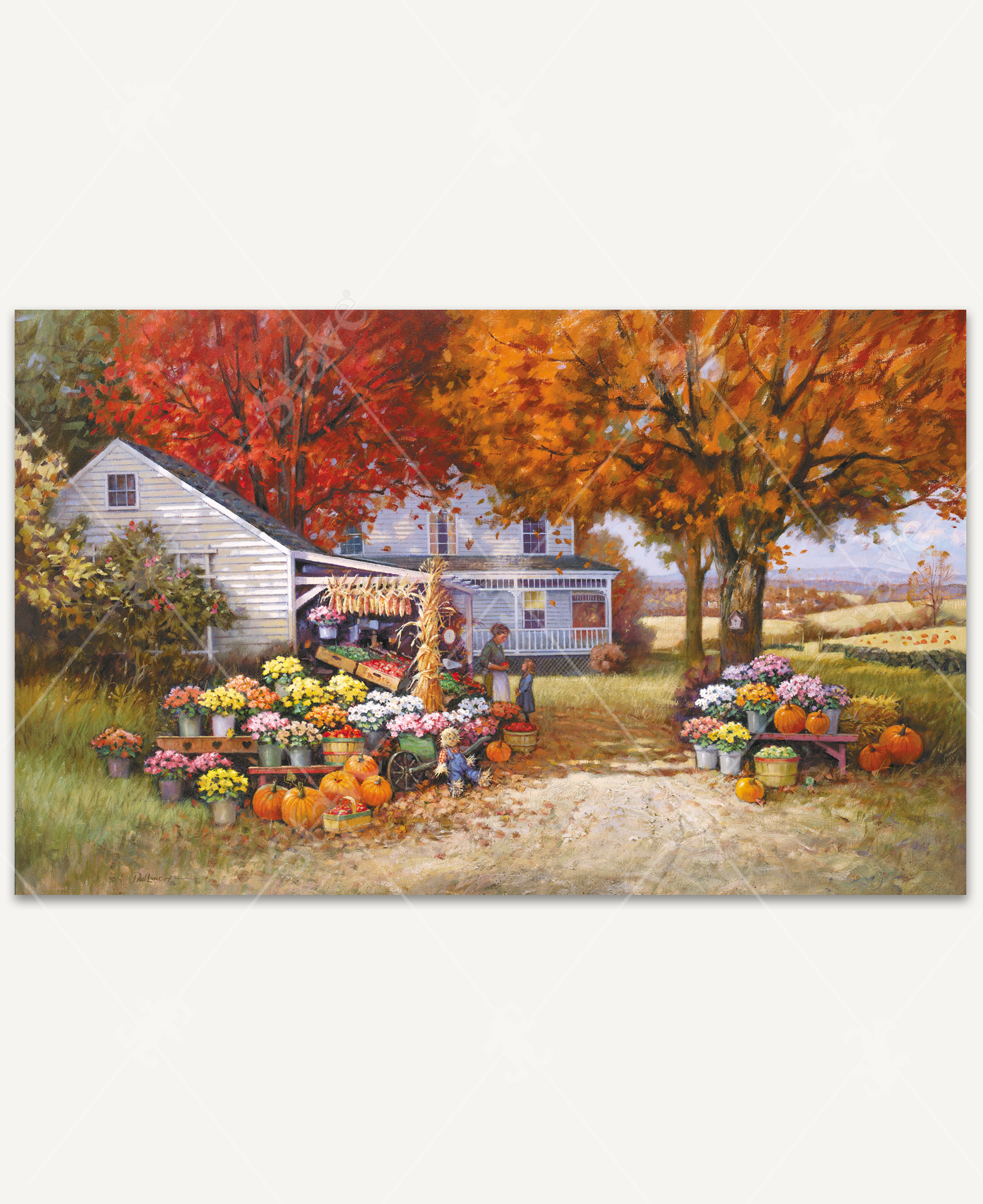 Aunt Martha's Autumn Heirloom, a traditional puzzle - Stave Puzzles