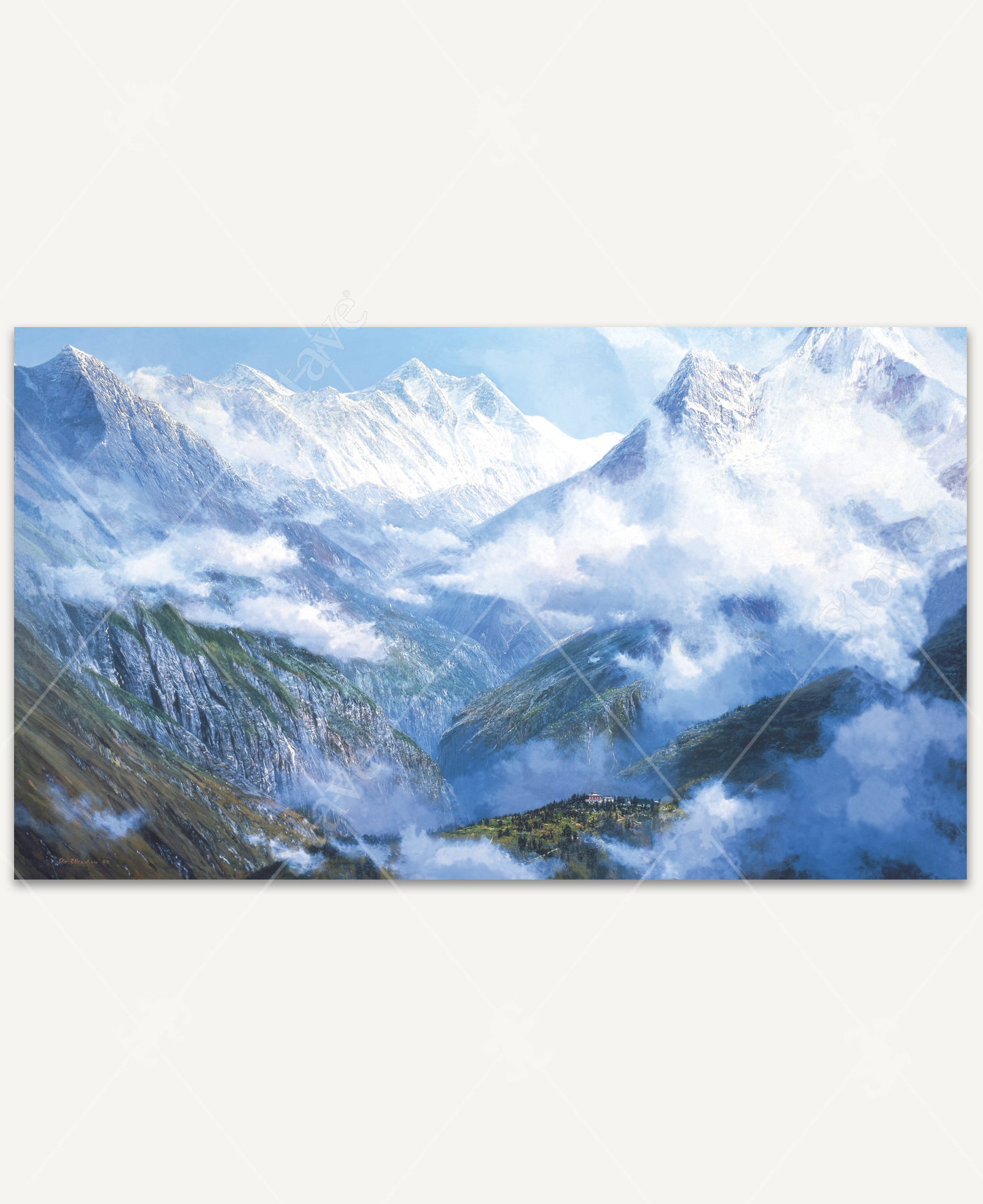 Himalayan Mountains, Thyangboche Monaste_1