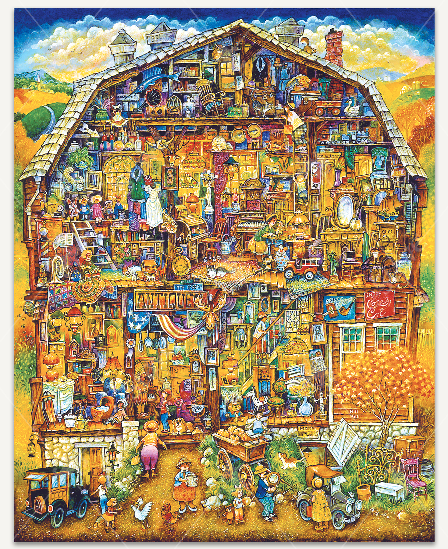 Bell's Antique Barn, a traditional puzzle - Stave Puzzles