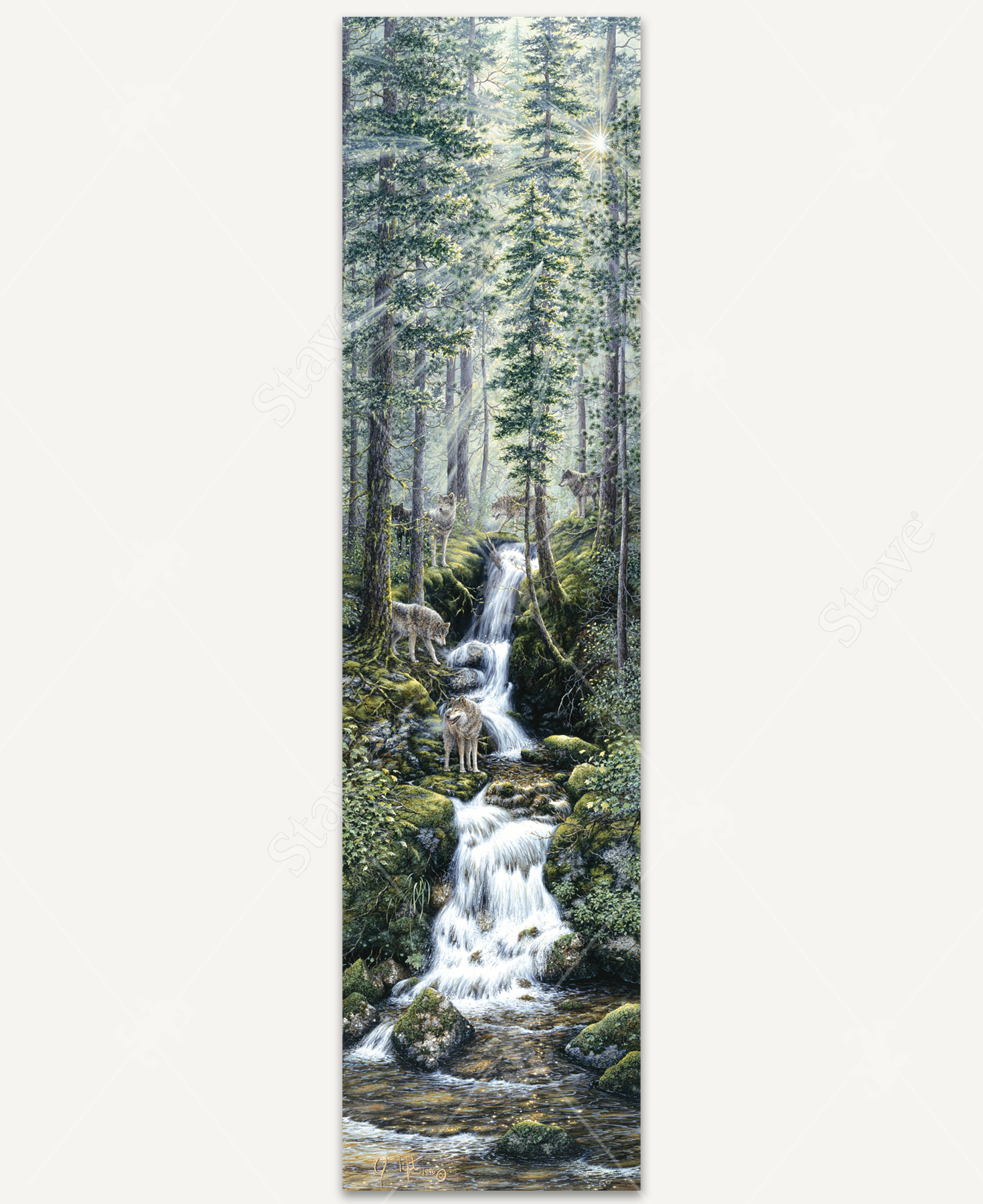 Cascade Wolves, a traditional puzzle - Stave Puzzles