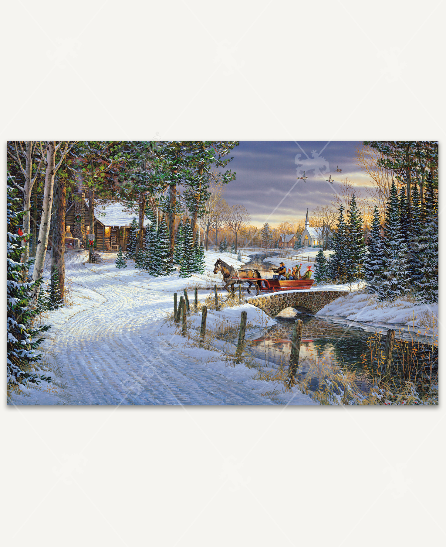 Holiday Sleigh Ride Jigsaw Puzzle | Stave Puzzles