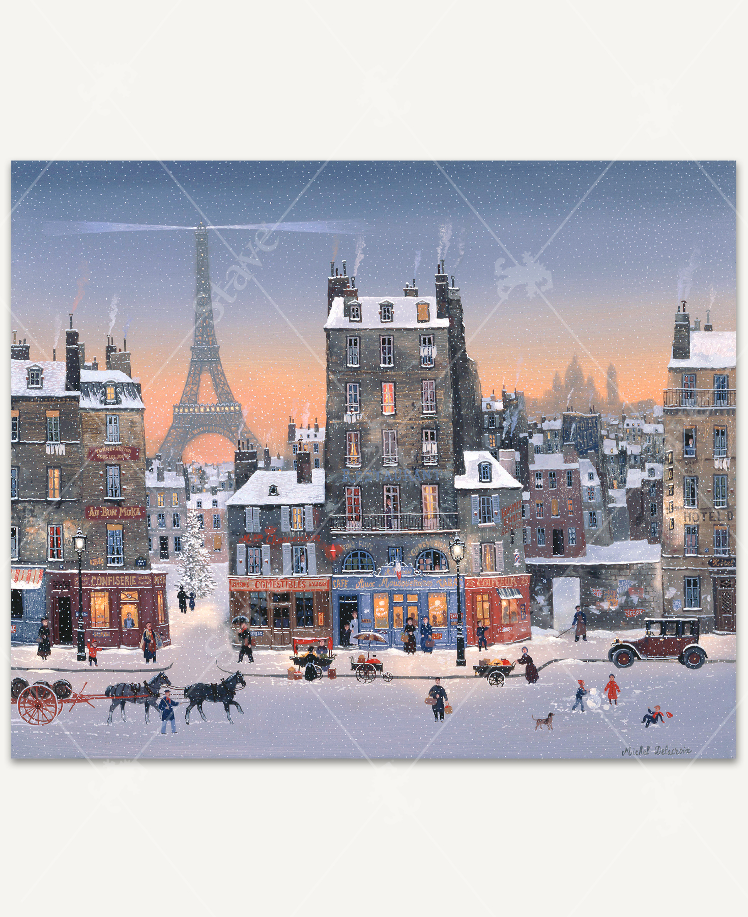 Christmas In Paris, a traditional puzzle - Stave Puzzles