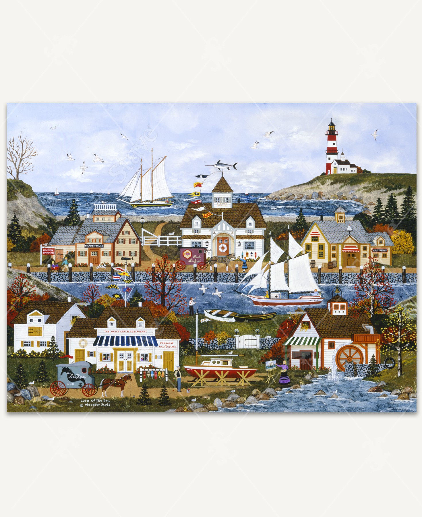 Lure Of The Sea, a traditional puzzle - Stave Puzzles