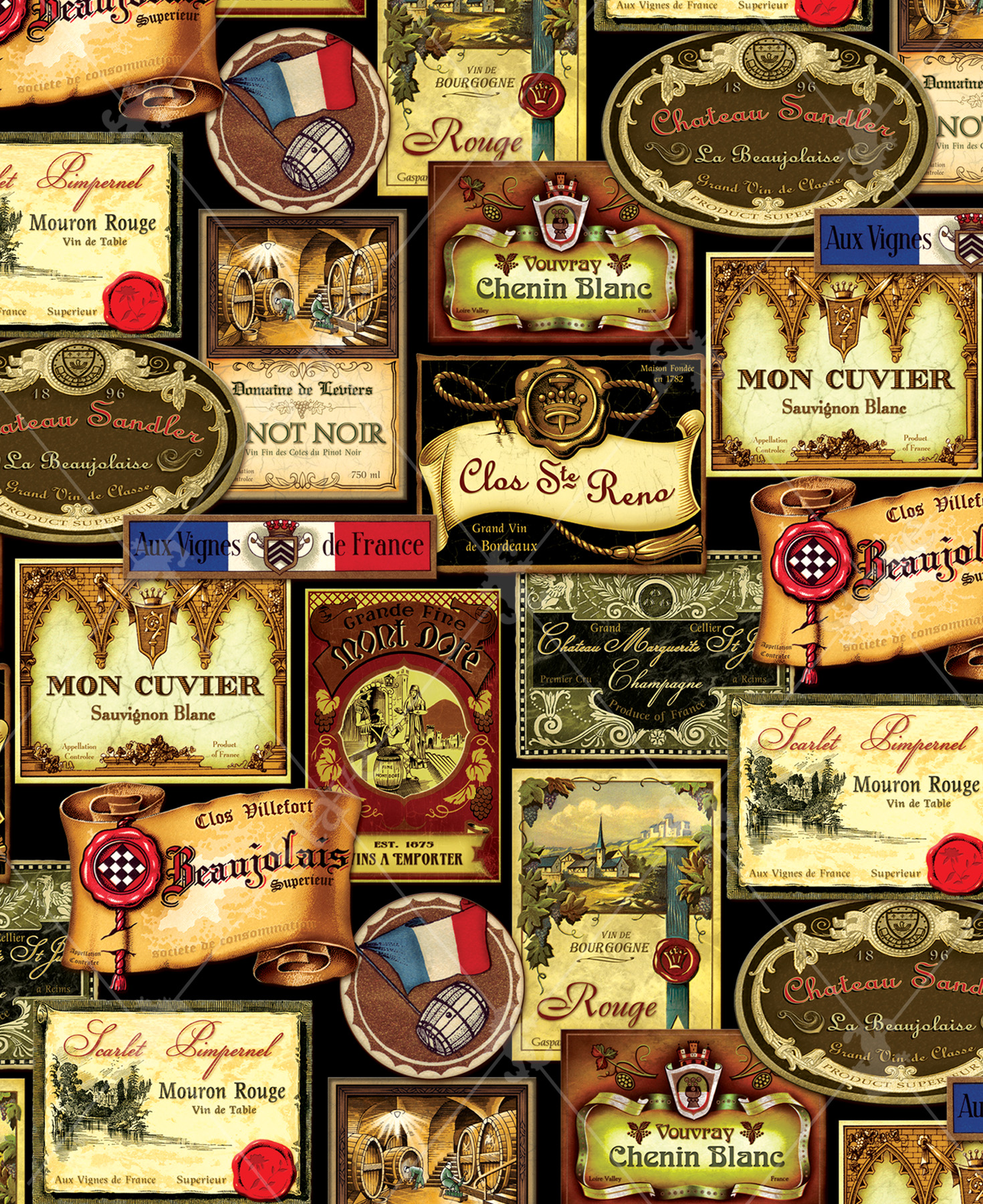 French Wines a traditional puzzle Stave Puzzles