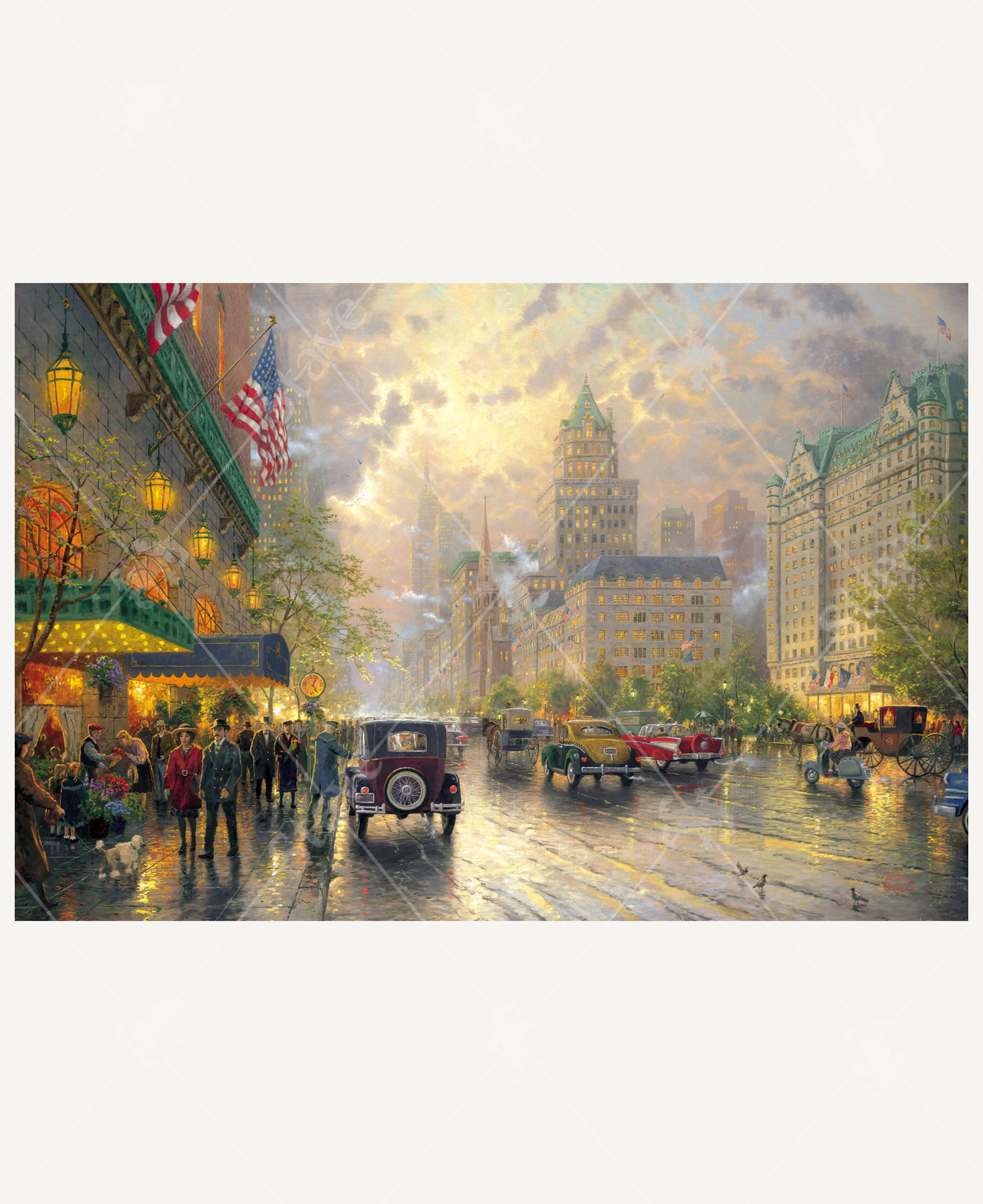 絵画 NEW YORK GALLERY New York, Fifth Avenue - Limited Edition Canvas – Thomas