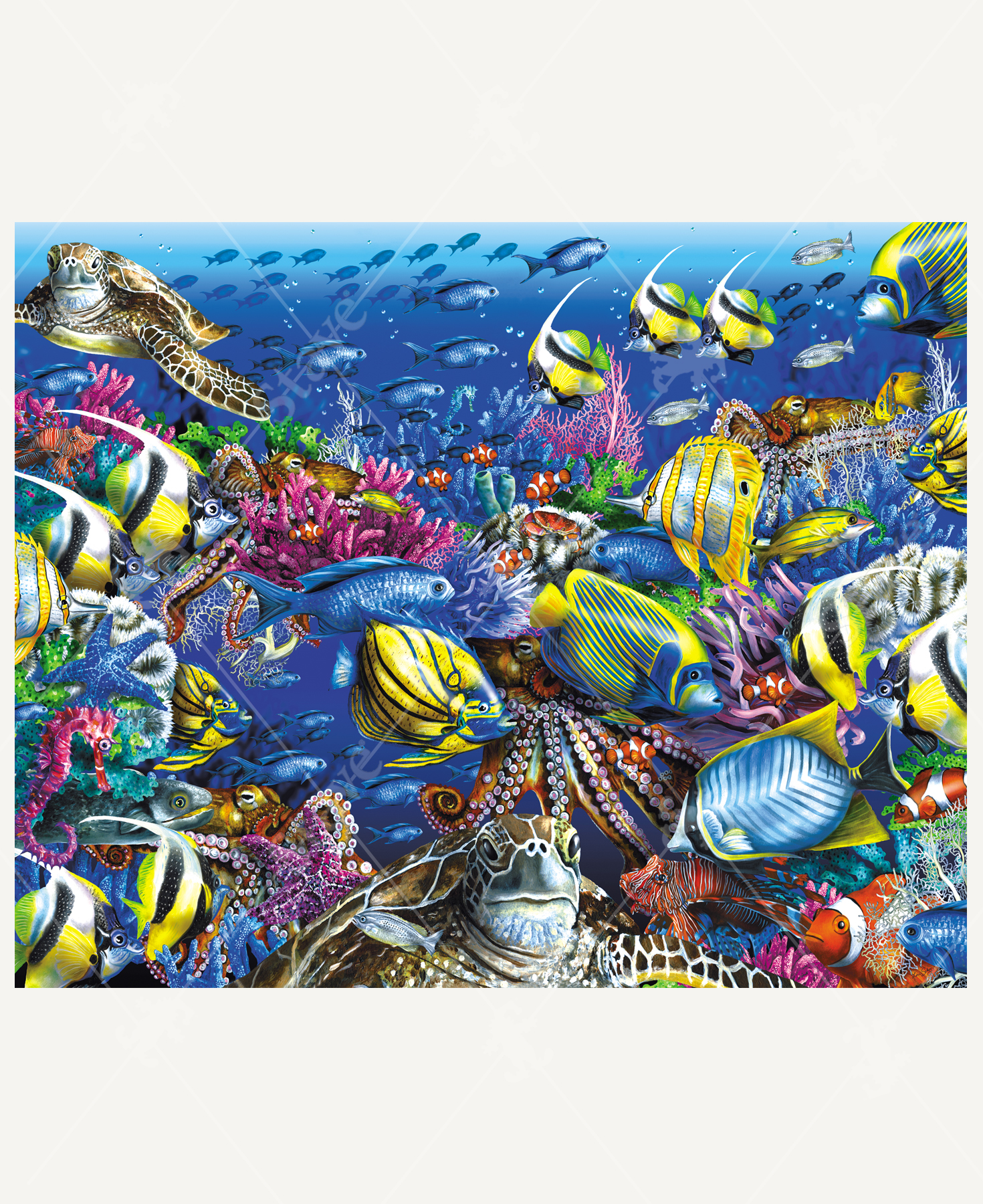 Coral Reef, a traditional puzzle - Stave Puzzles
