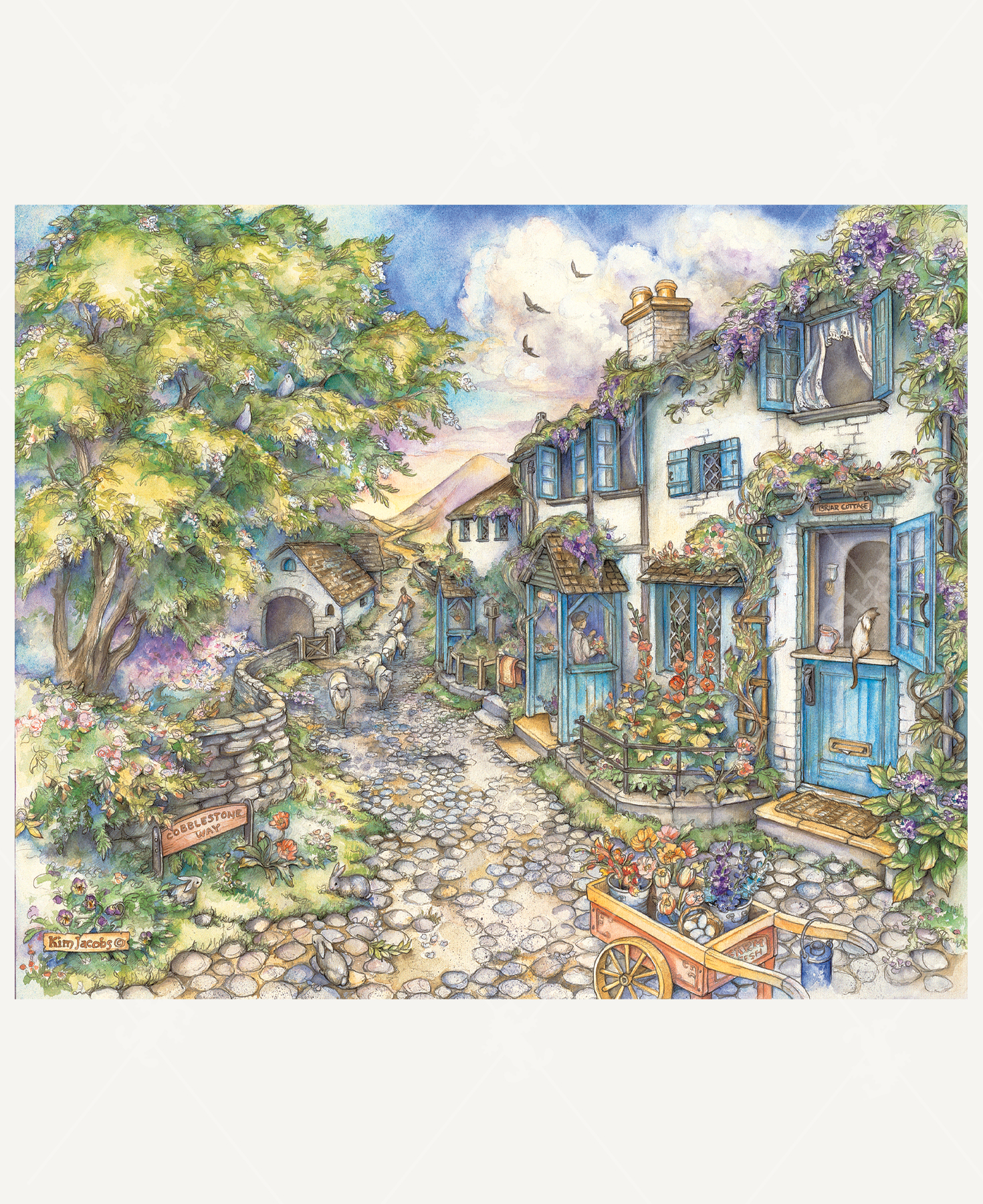 Morning On Cobblestone Way