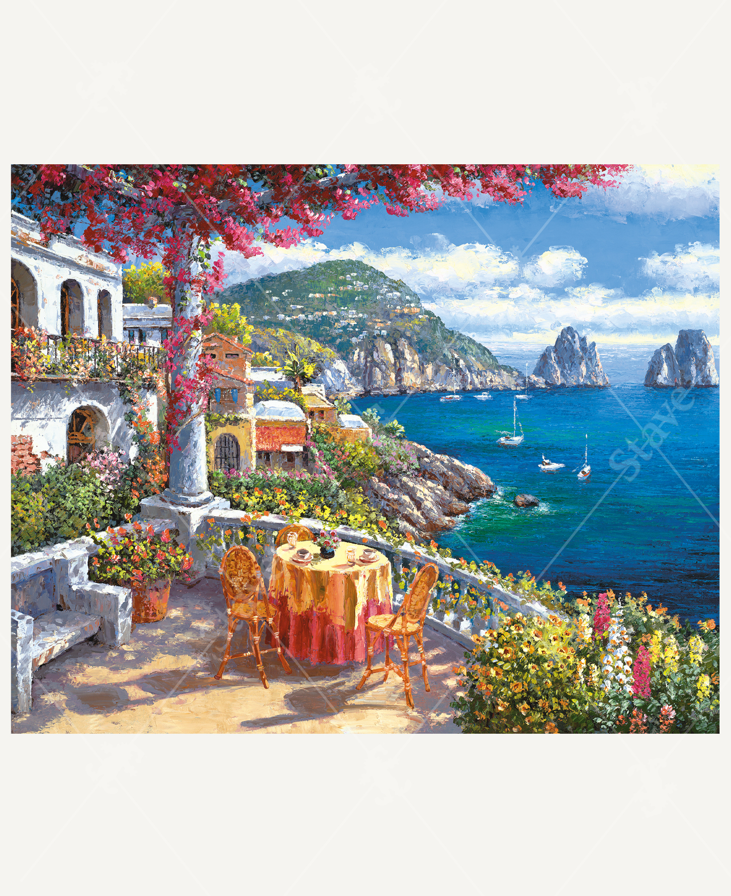 Seaside Elegance, a traditional puzzle - Stave Puzzles