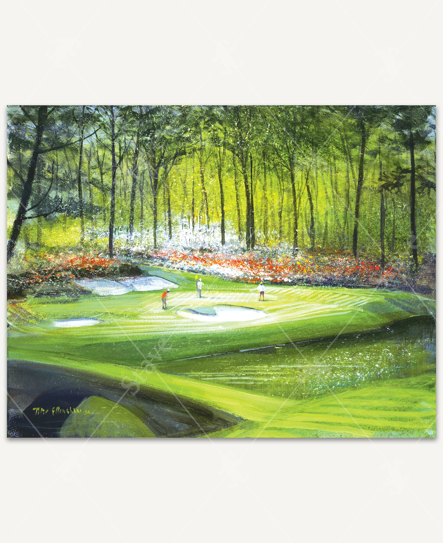 Twelfth Hole At Augusta, a traditional puzzle - Stave Puzzles