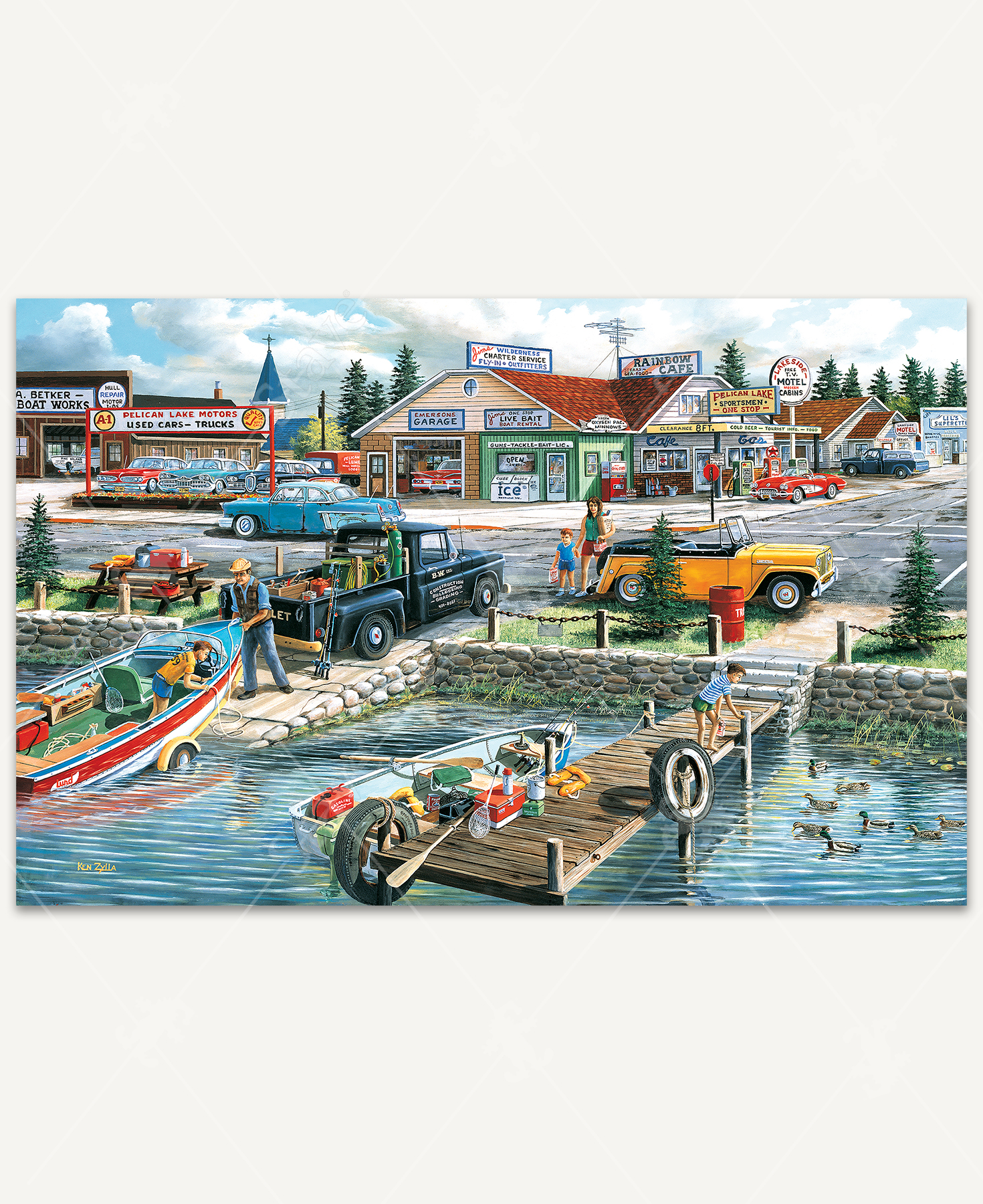 Pelican Lake Jigsaw Puzzle | Stave Puzzles