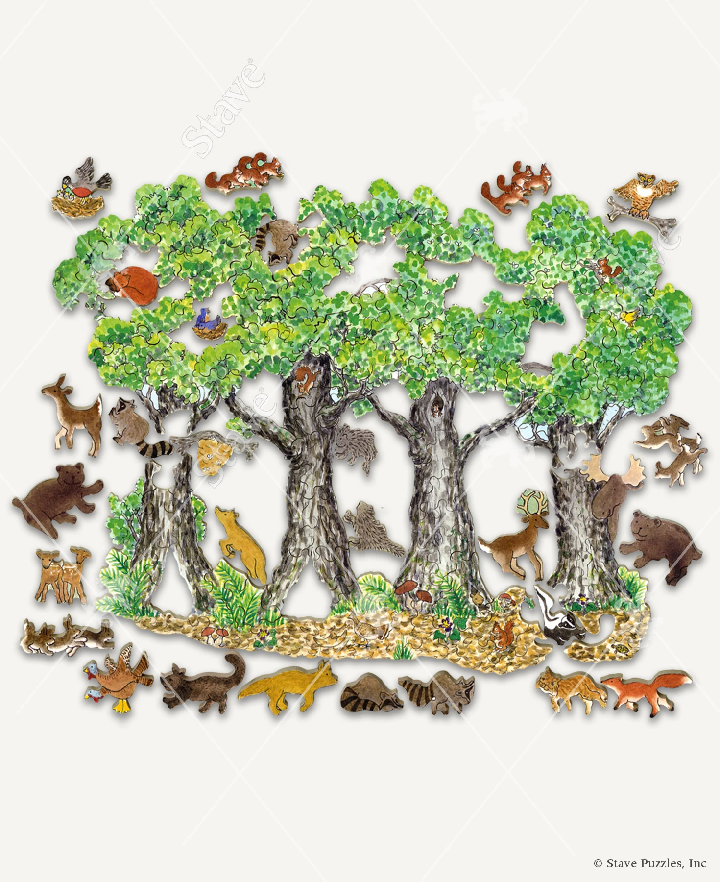 illustration ――― image（ダヴィッド社） Hide-n-Seek Jigsaw Puzzle | Stave Puzzles