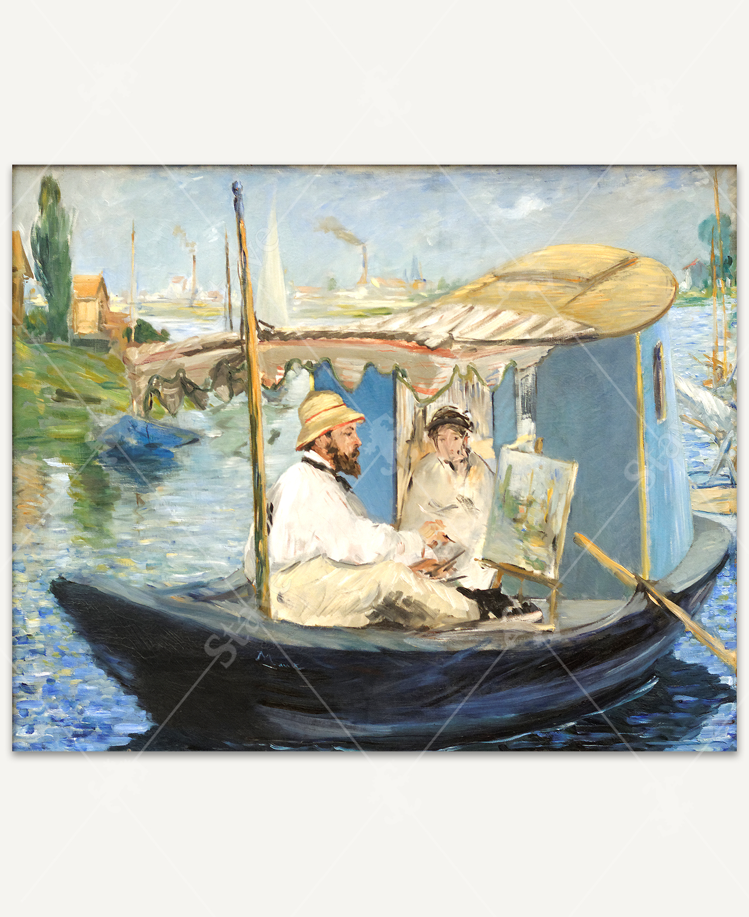Monet In His Studio Boat_1