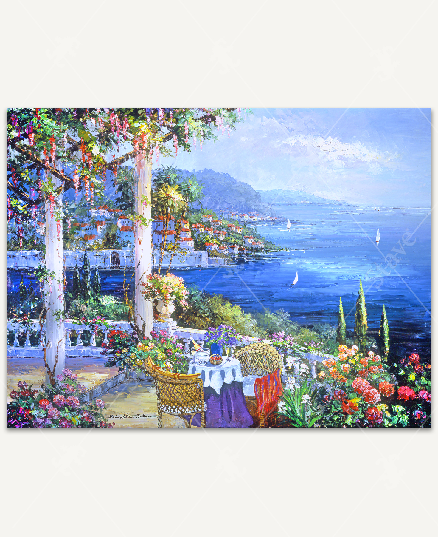 Jewel Of The Riviera, a traditional puzzle - Stave Puzzles