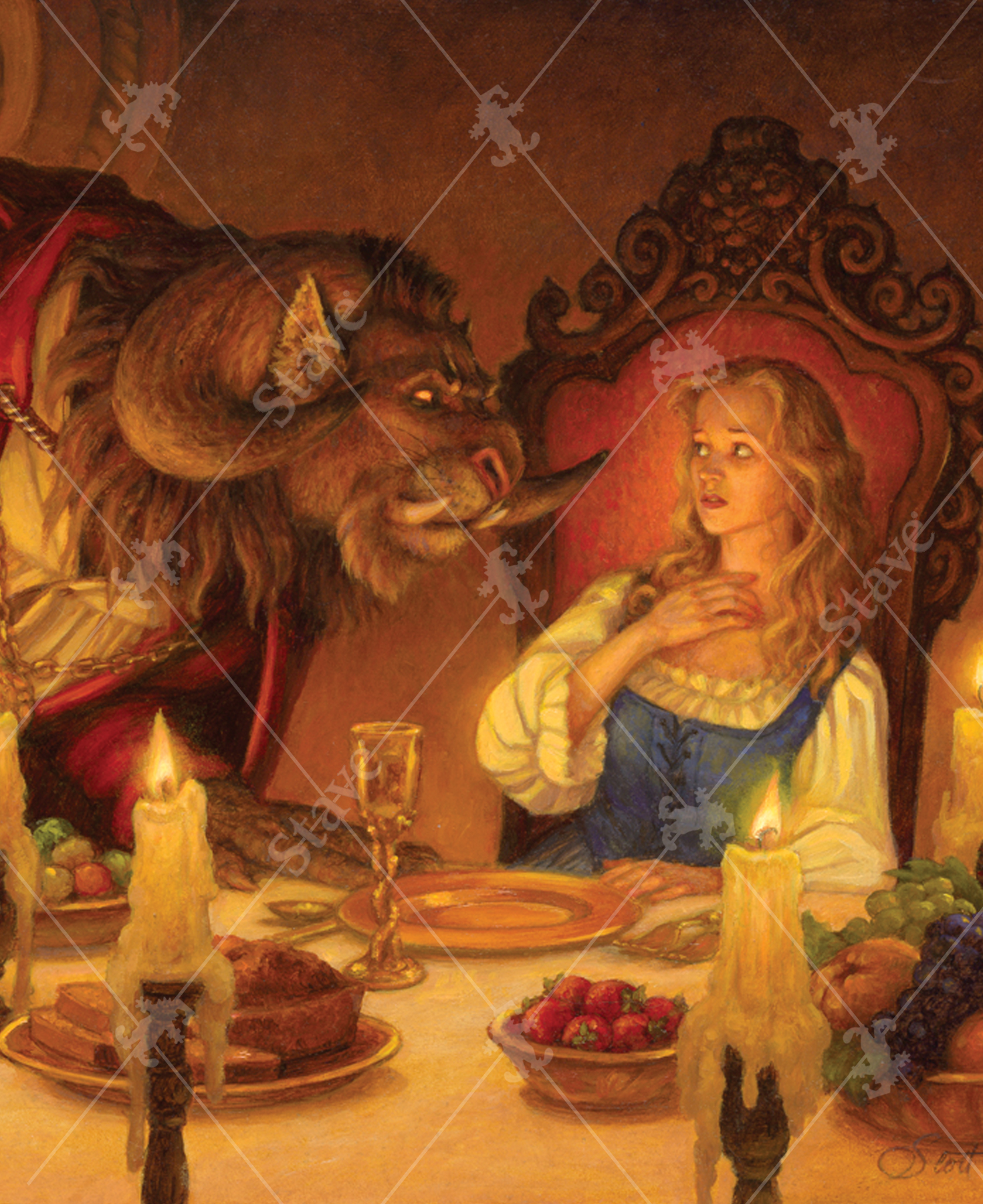 Beauty Meets The Beast, a traditional puzzle - Stave Puzzles