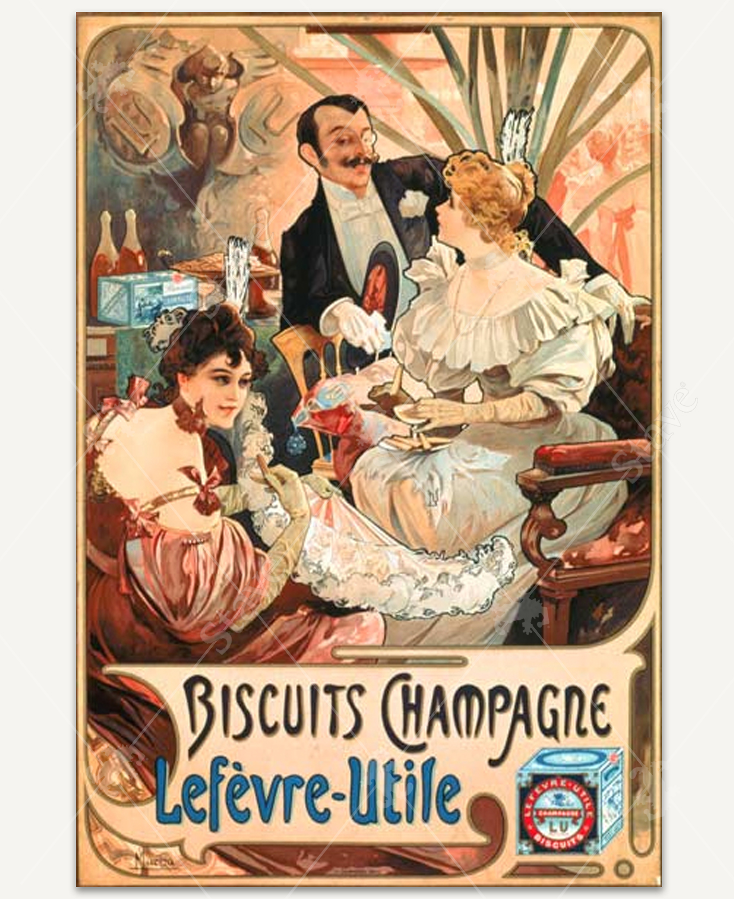 Lefèvre-Utile Champagne Biscuits, a traditional puzzle - Stave Puzzles