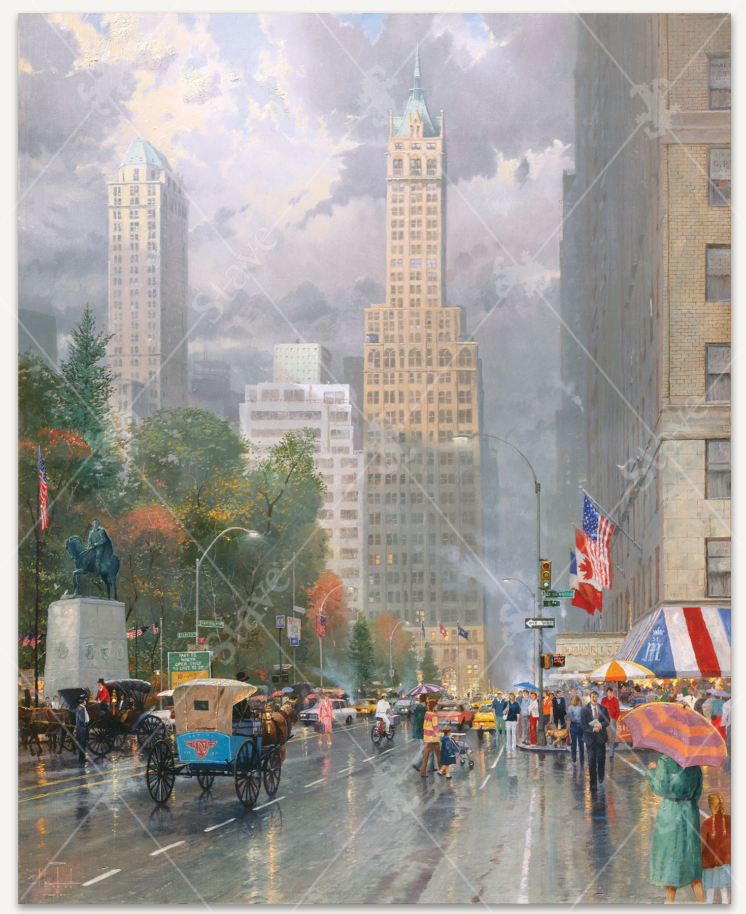 New York, Central Park South At Sixth Ave_1