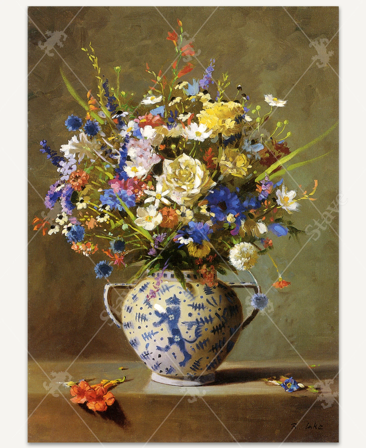 Florentine Vase Floral, a traditional puzzle - Stave Puzzles