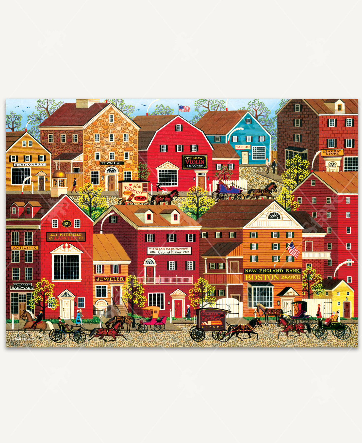 Lilac Point Glen, a traditional puzzle - Stave Puzzles