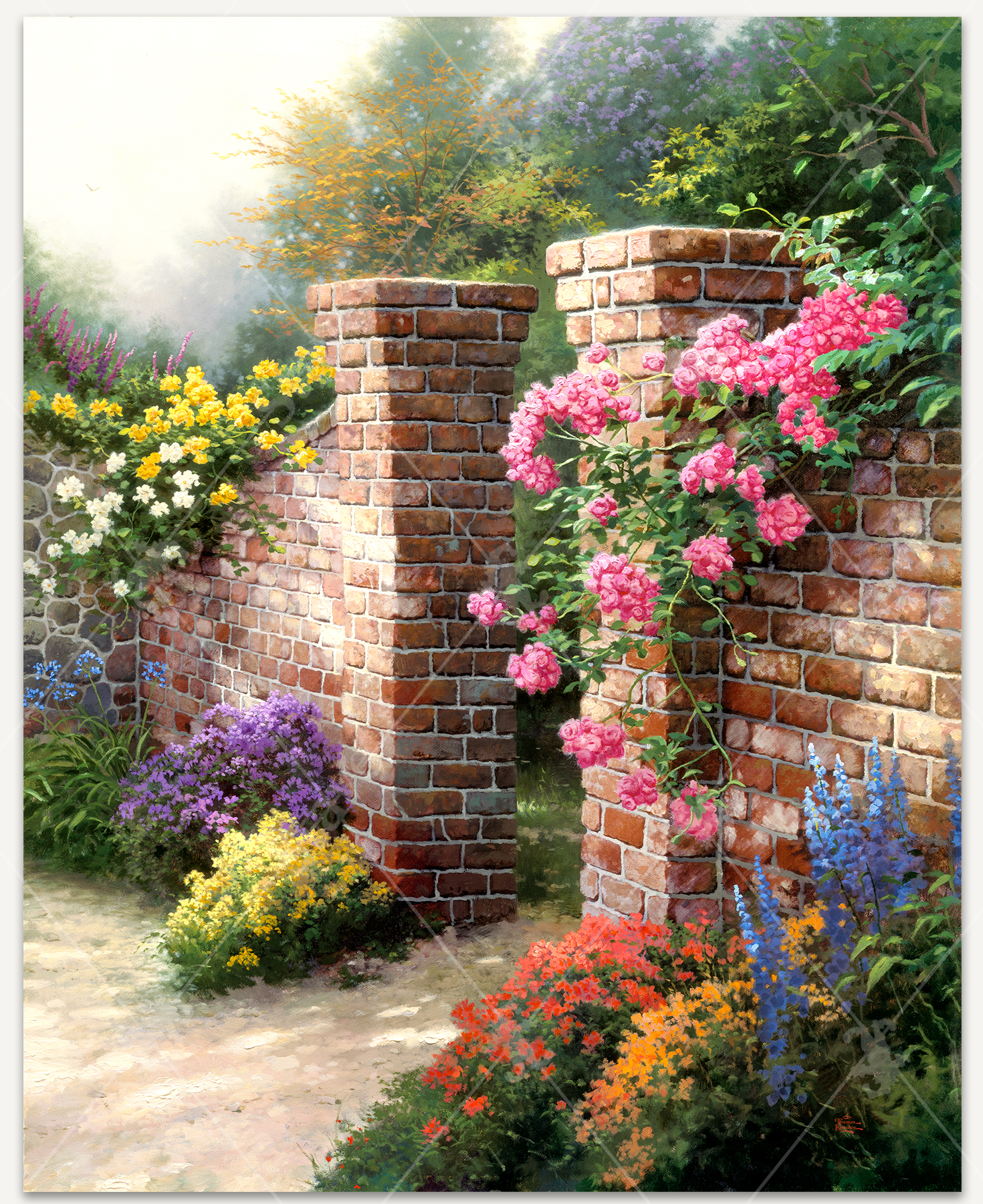 Rose Garden, a traditional puzzle - Stave Puzzles