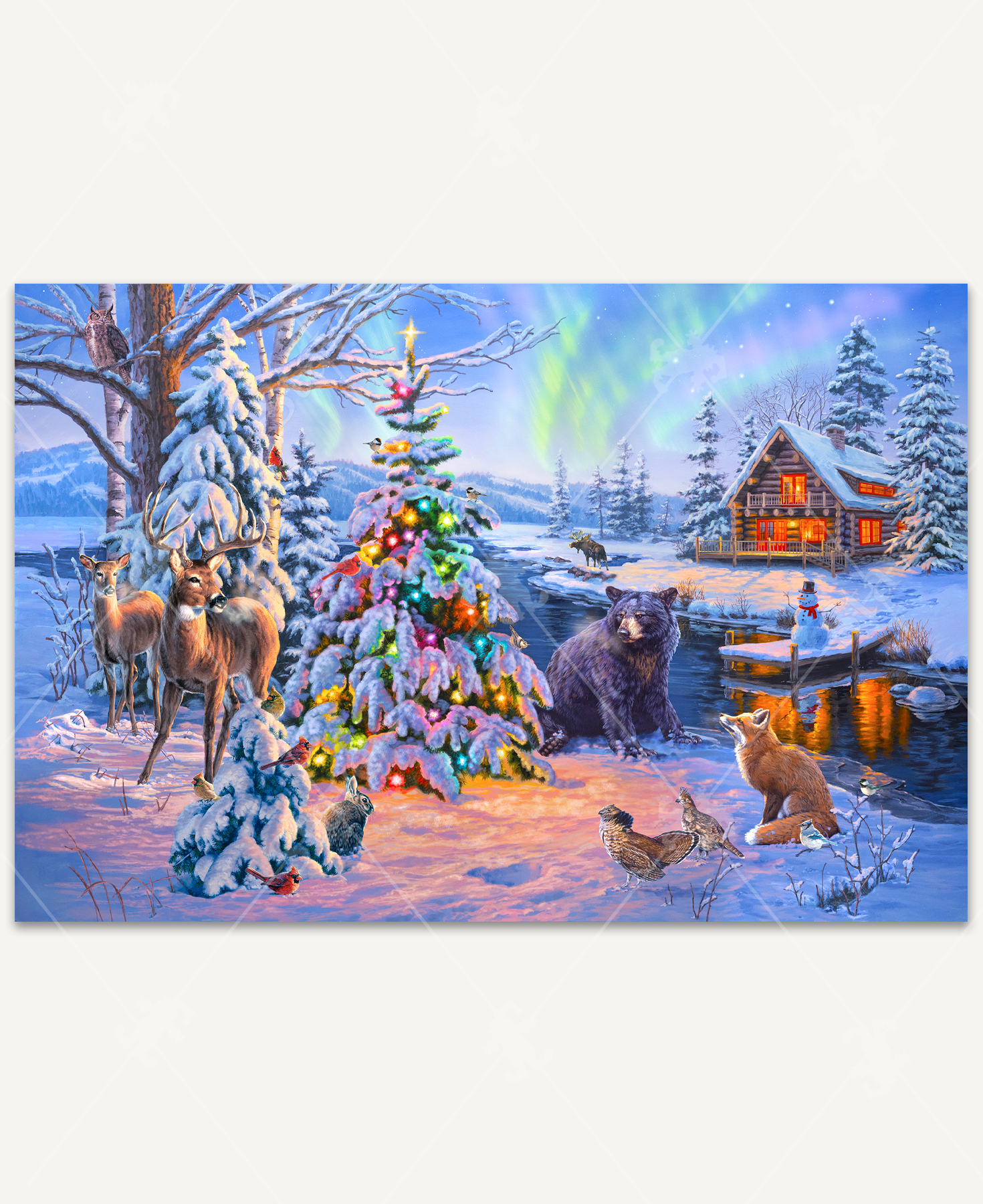 Woodland Christmas, a traditional puzzle - Stave Puzzles