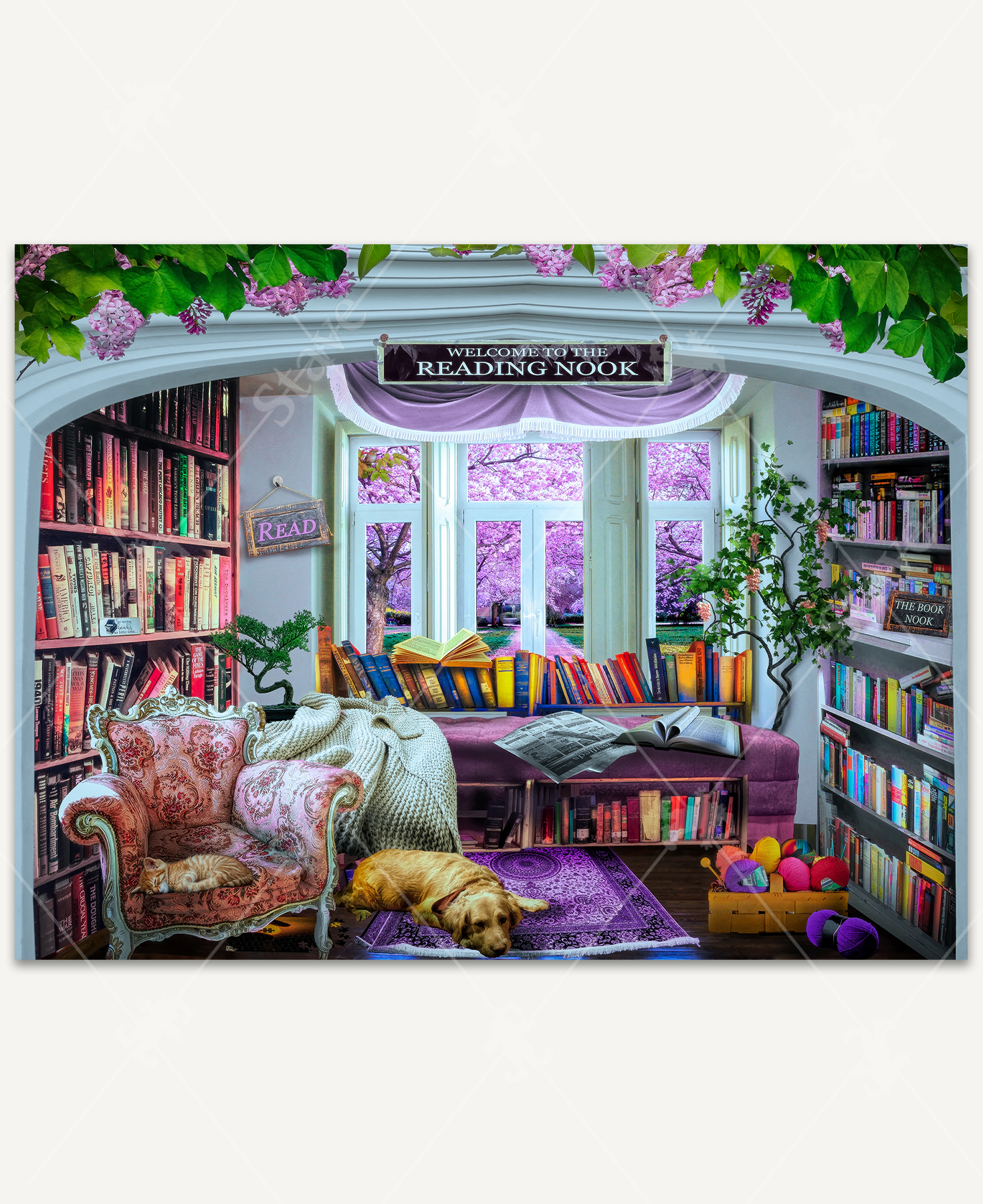 Springtime Reading Nook