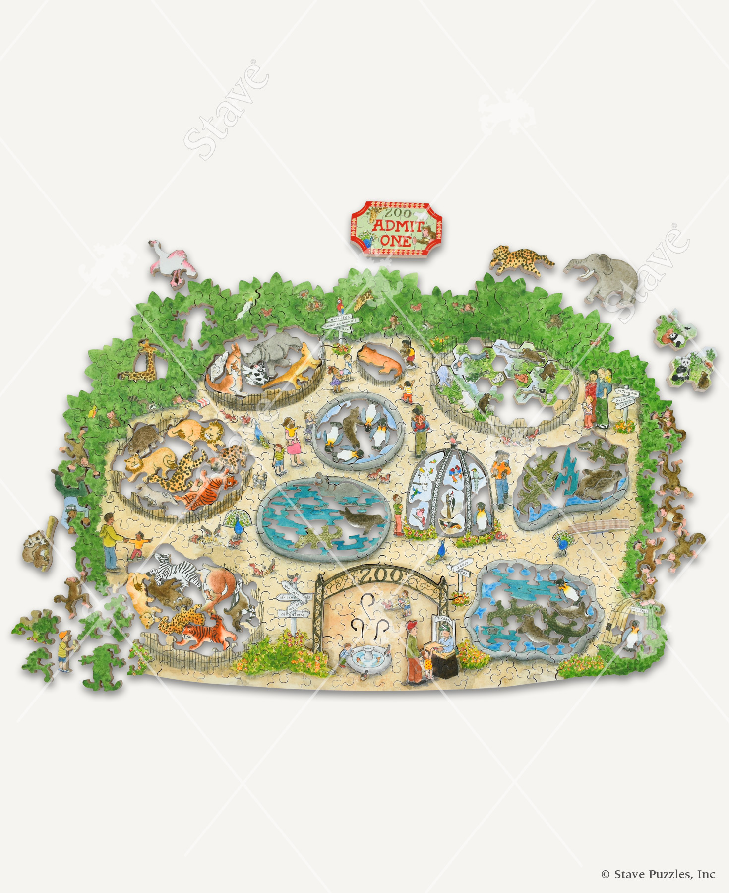 What A Zoo! Jigsaw Puzzle | Stave Puzzles