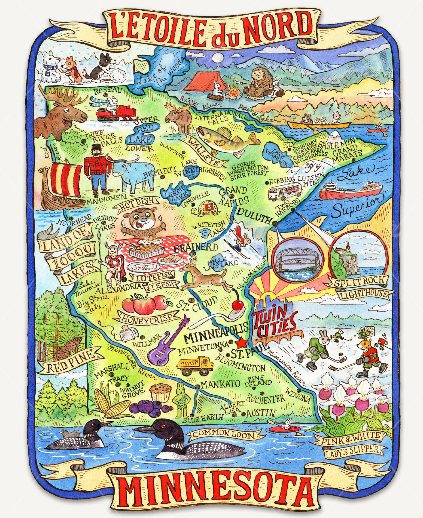 Minnesota, USA, 200 Pieces