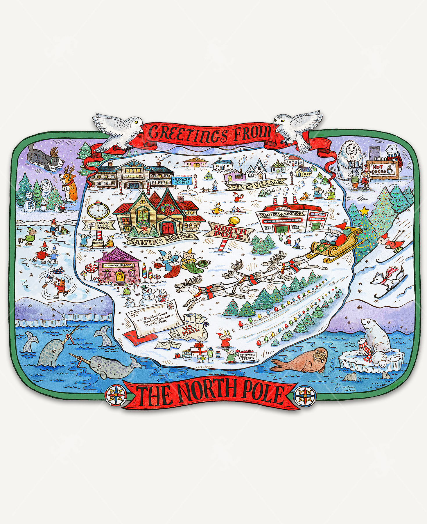 Greetings From The North Pole, 150 Pieces