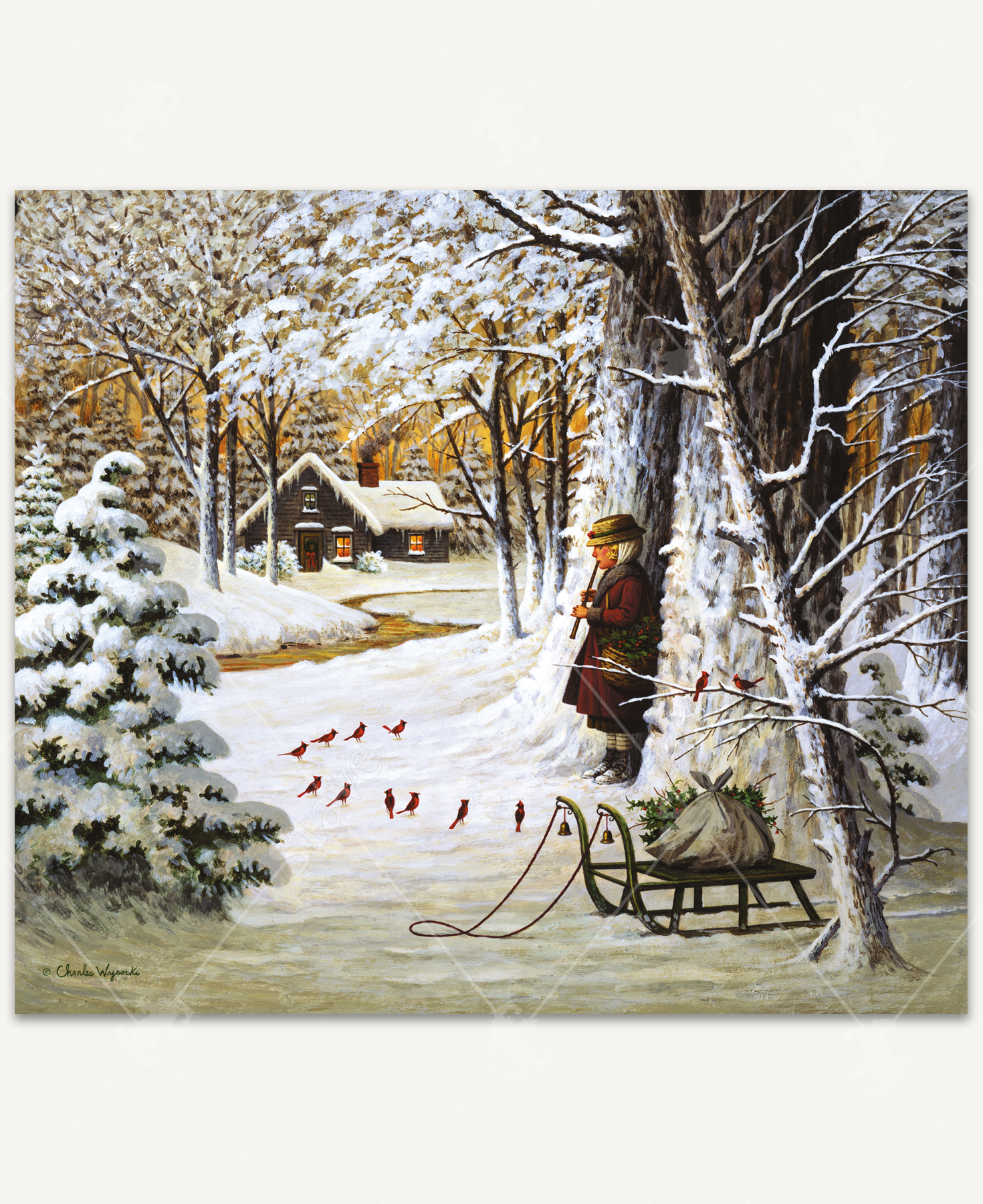 Cardinal Christmas Serenade, 350 Pieces