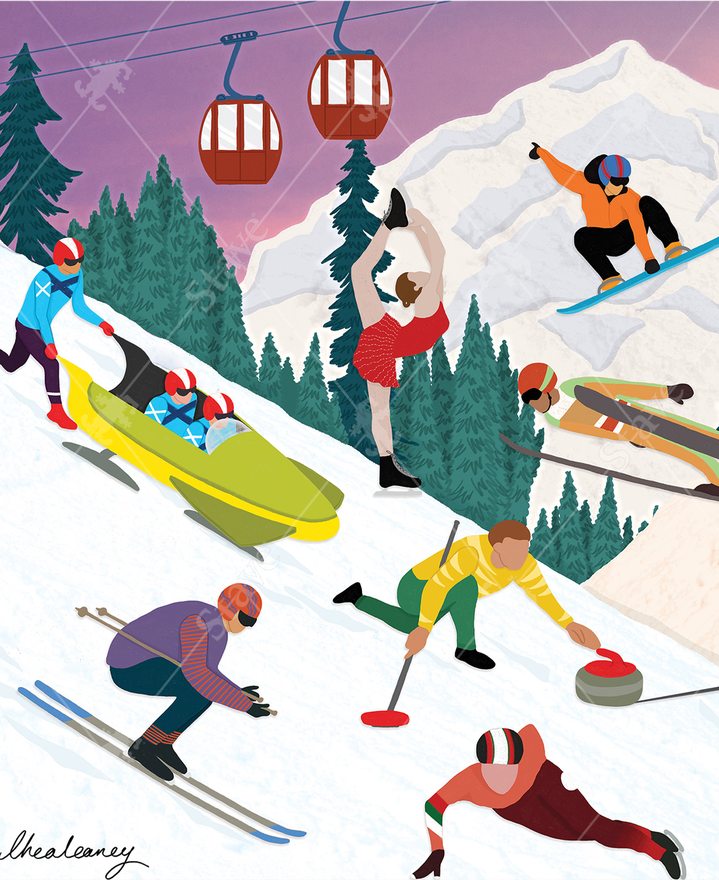 Winter Sports Jigsaw Puzzle | Stave Puzzles
