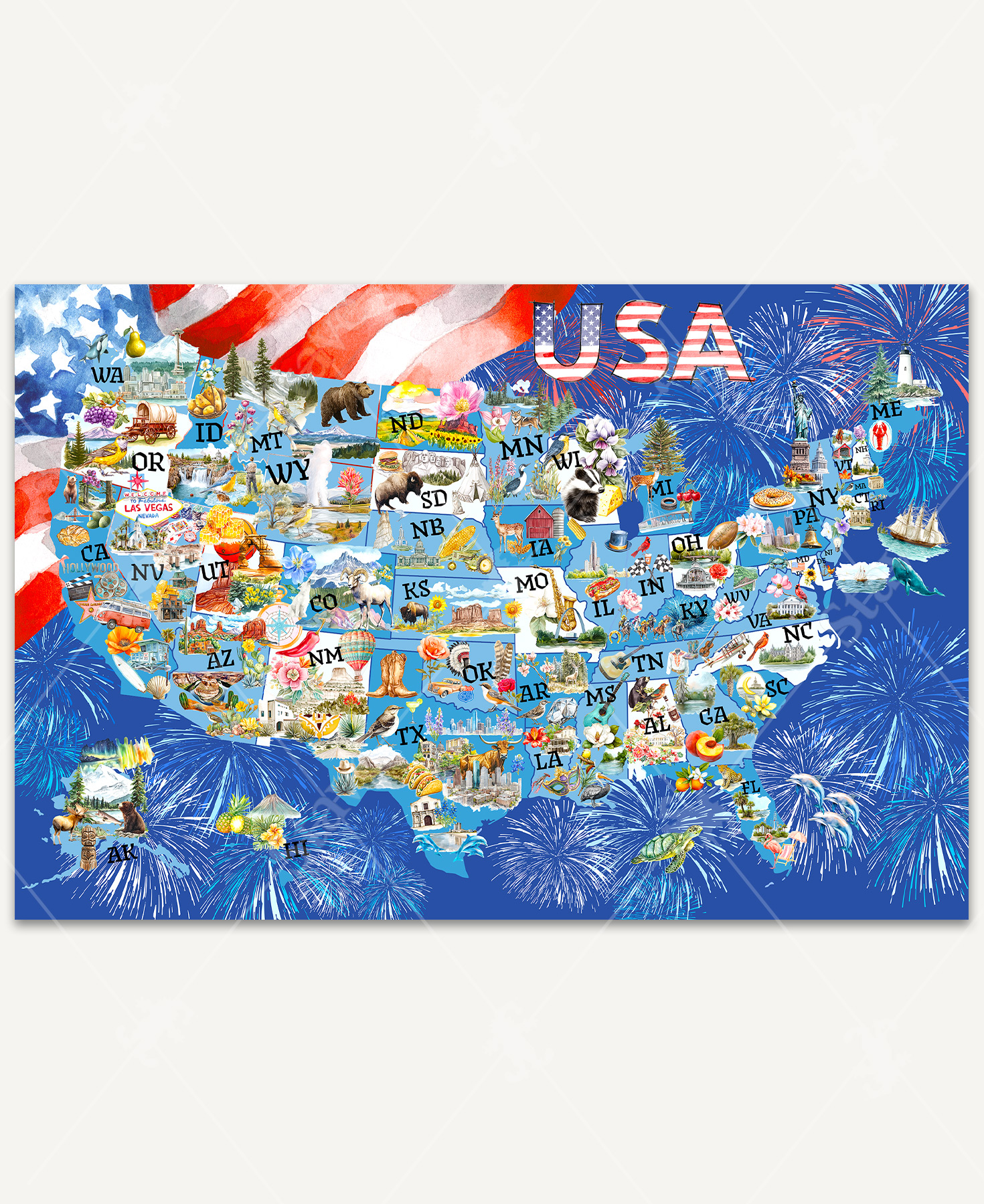 Sea To Shining Sea Jigsaw Puzzle | Stave Puzzles