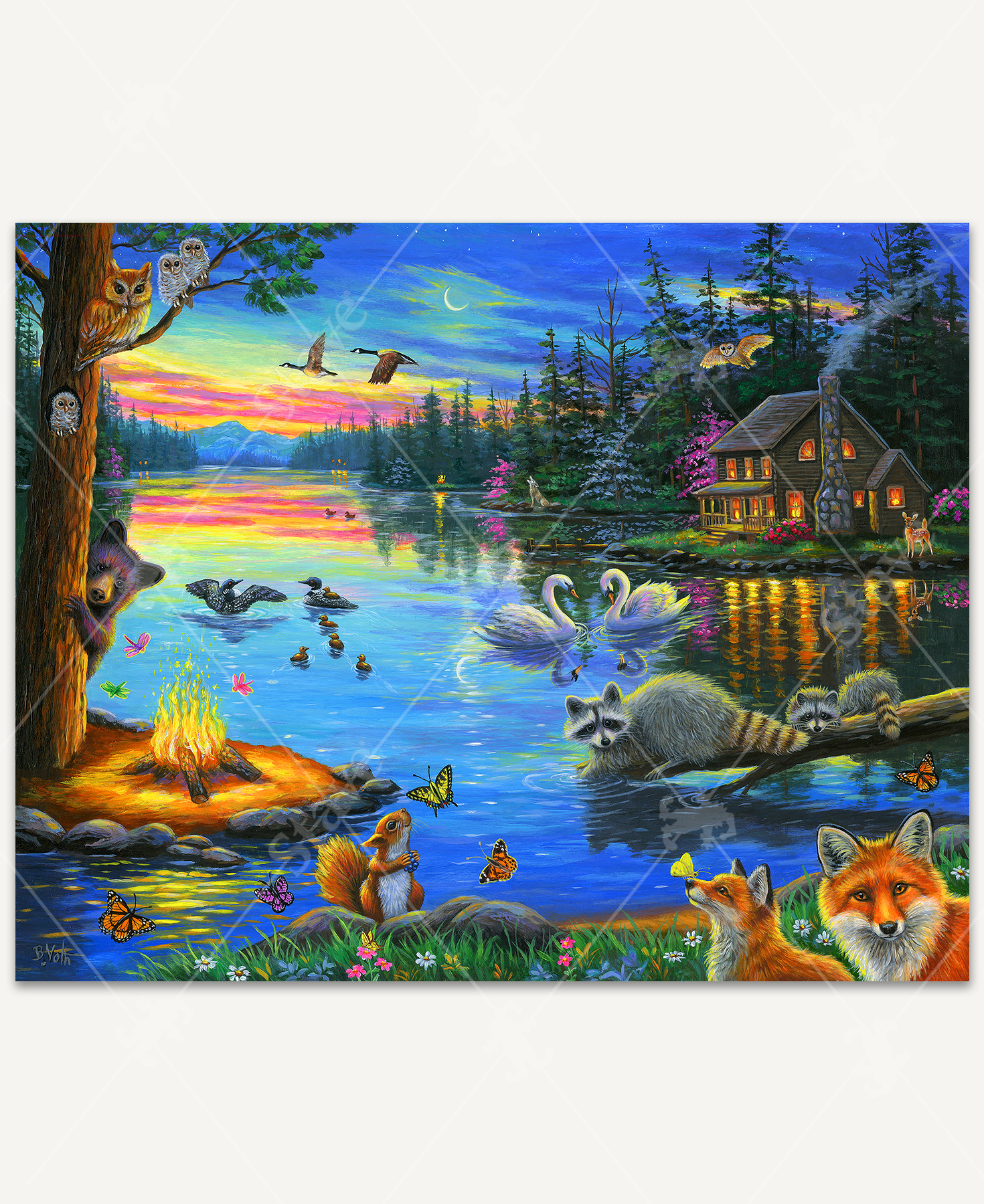 Lakeside Evening, 400 Pieces