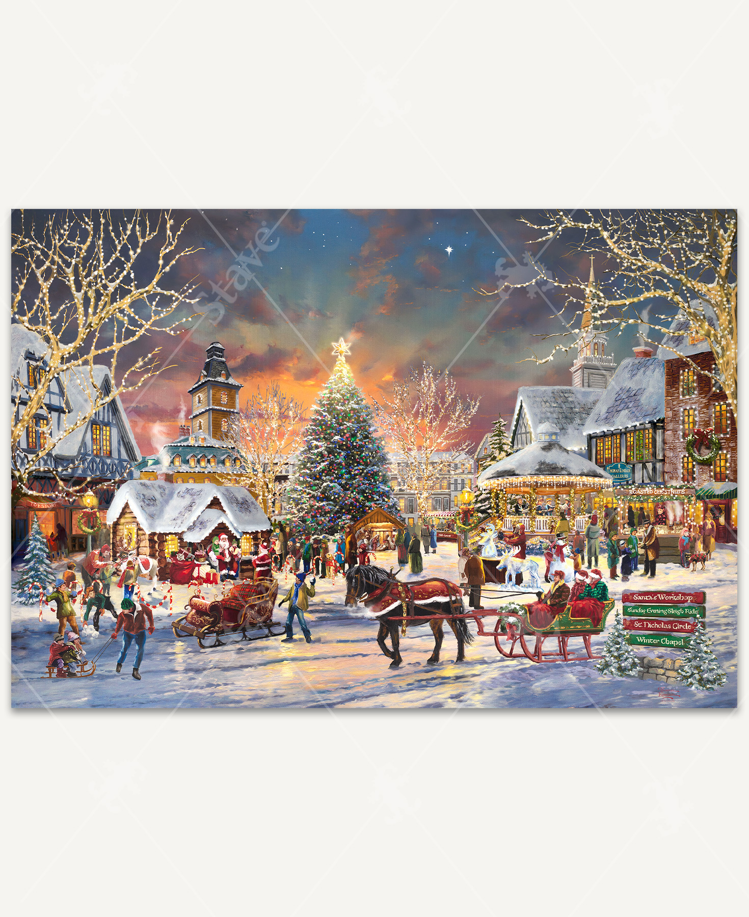 The Christmas Festival - Kinkade