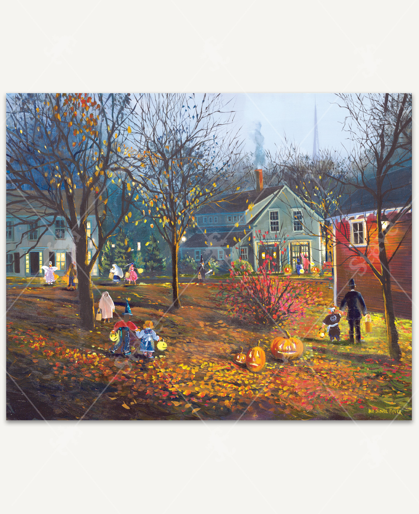Halloween In The Village, 400 Pieces
