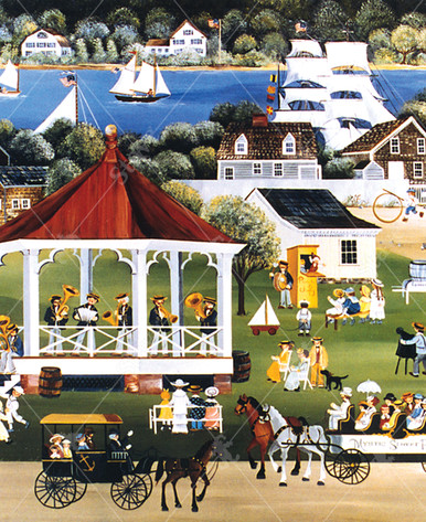 Sea Music On The Village Green, a traditional puzzle - Stave Puzzles