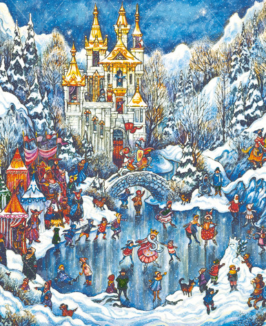 Camelot Winter, a traditional puzzle - Stave Puzzles