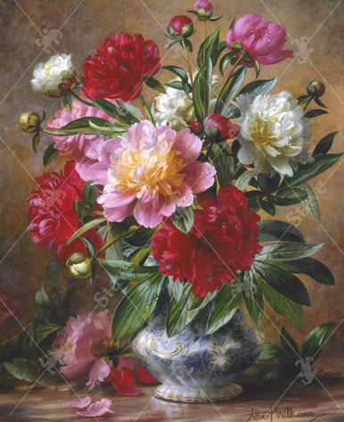 Peonies, a traditional puzzle - Stave Puzzles