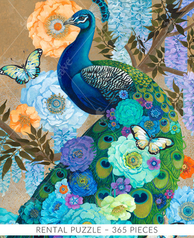 画材 Peacockesque Rental – Floral Peacock