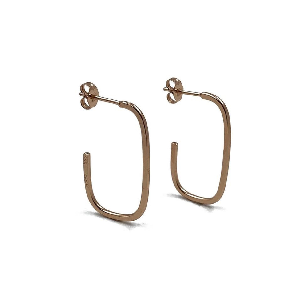 Large Rectangle Hoops - Shaya NYC