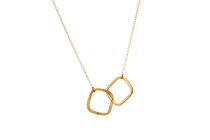 Pricillia Necklace gold plated geometric pendant necklace